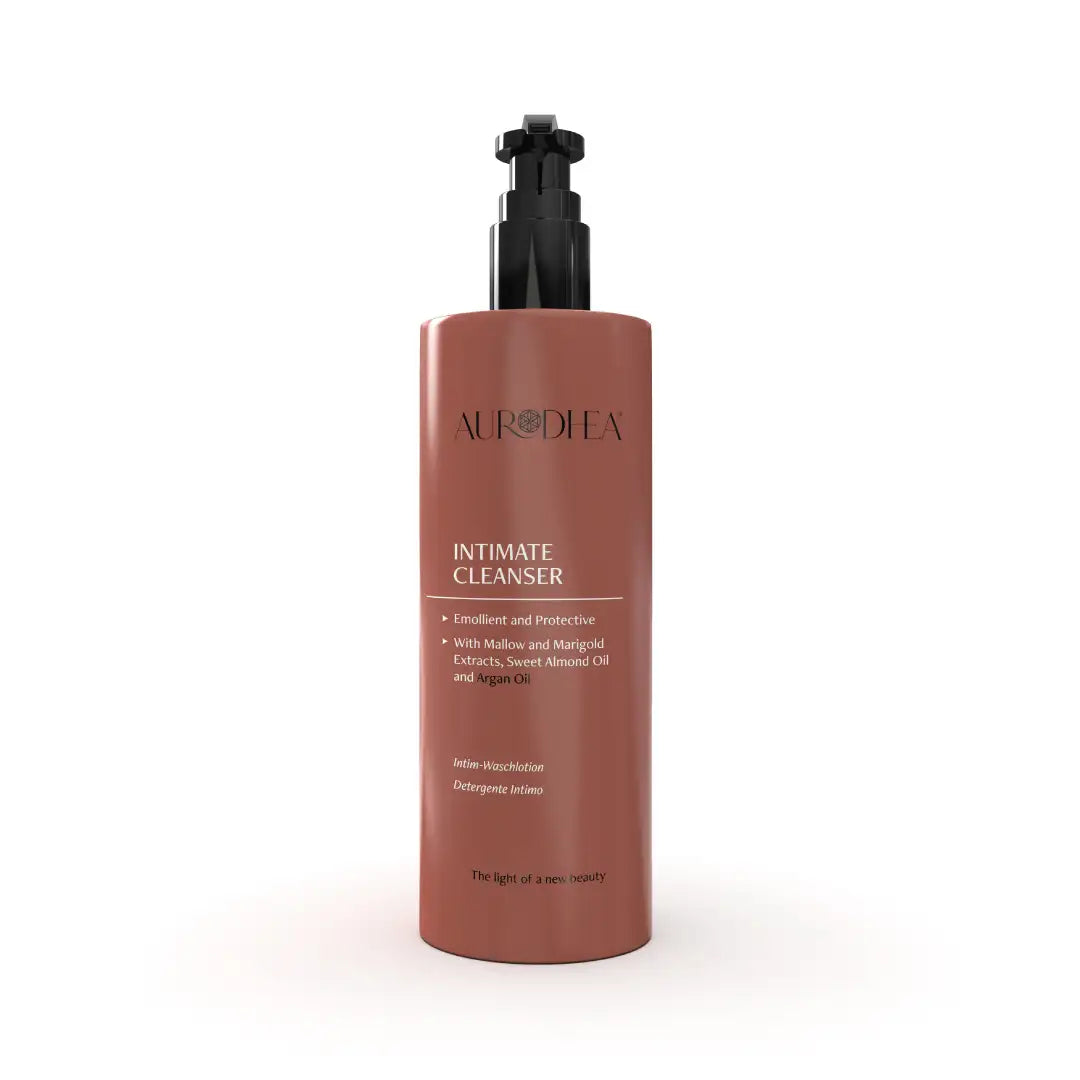 Aurodhea AR09B Intim-Waschlotion mit Arganöl – 260 ml, sanfte Reinigung für alle Lebensphasen mit Malve, Ringelblume & Aloe Vera