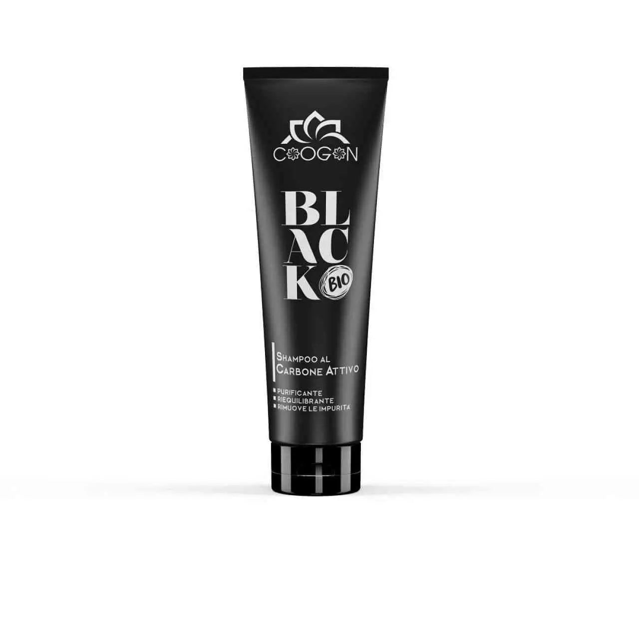 Aurodhea BLK03 Schwarz Shampoo mit Aktivkohle – 250 g, tiefenreinigend & regulierend für fettige Kopfhaut mit Aloe Vera & Malve