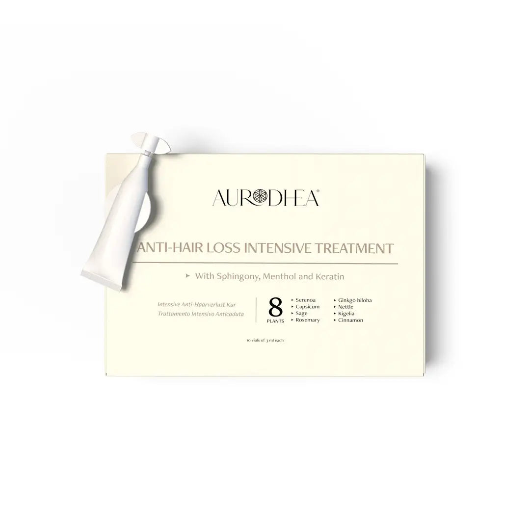 Aurodhea FA01B Intensive Anti-Haarverlust Kur – 3 ml, pflanzliche Kur gegen Haarausfall mit Sphingony & 8 Pflanzenextrakten