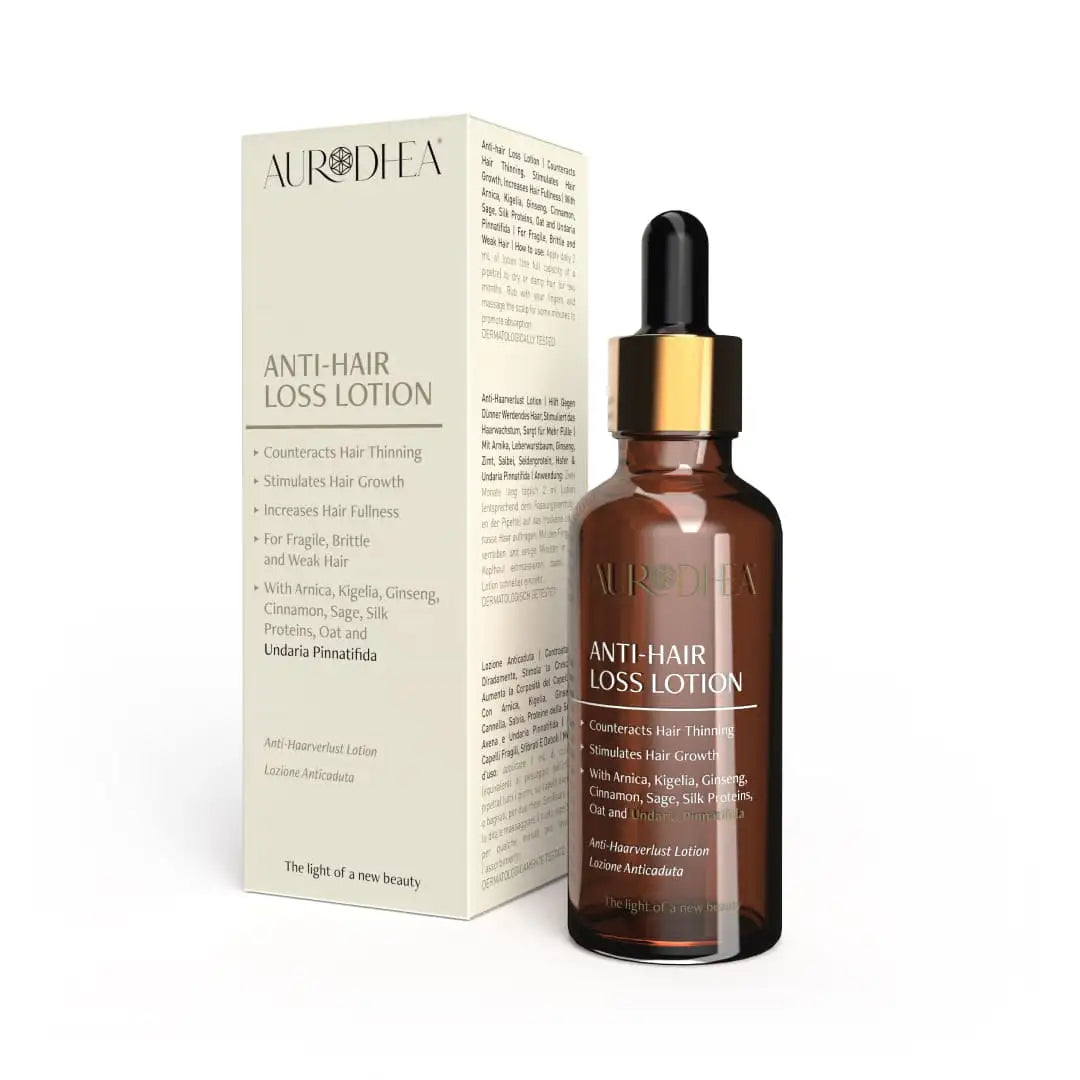 Aurodhea FA02B Anti-Haarverlust Lotion – 50 ml, kräftigende Intensivpflege mit Wakame, Arnika, Ginseng & Rosmarinöl gegen Haarausfall