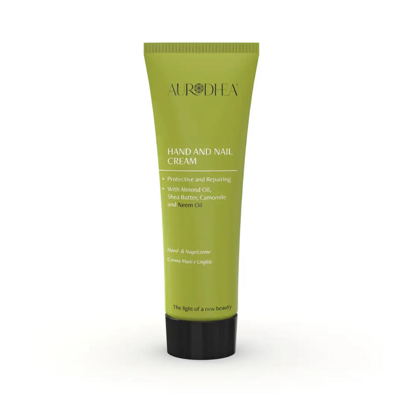 Aurodhea NM04B Hand- & Nagelcreme mit Neemöl – 75 ml mit Shea Butter & Kamille für starke Nägel & geschützte Haut