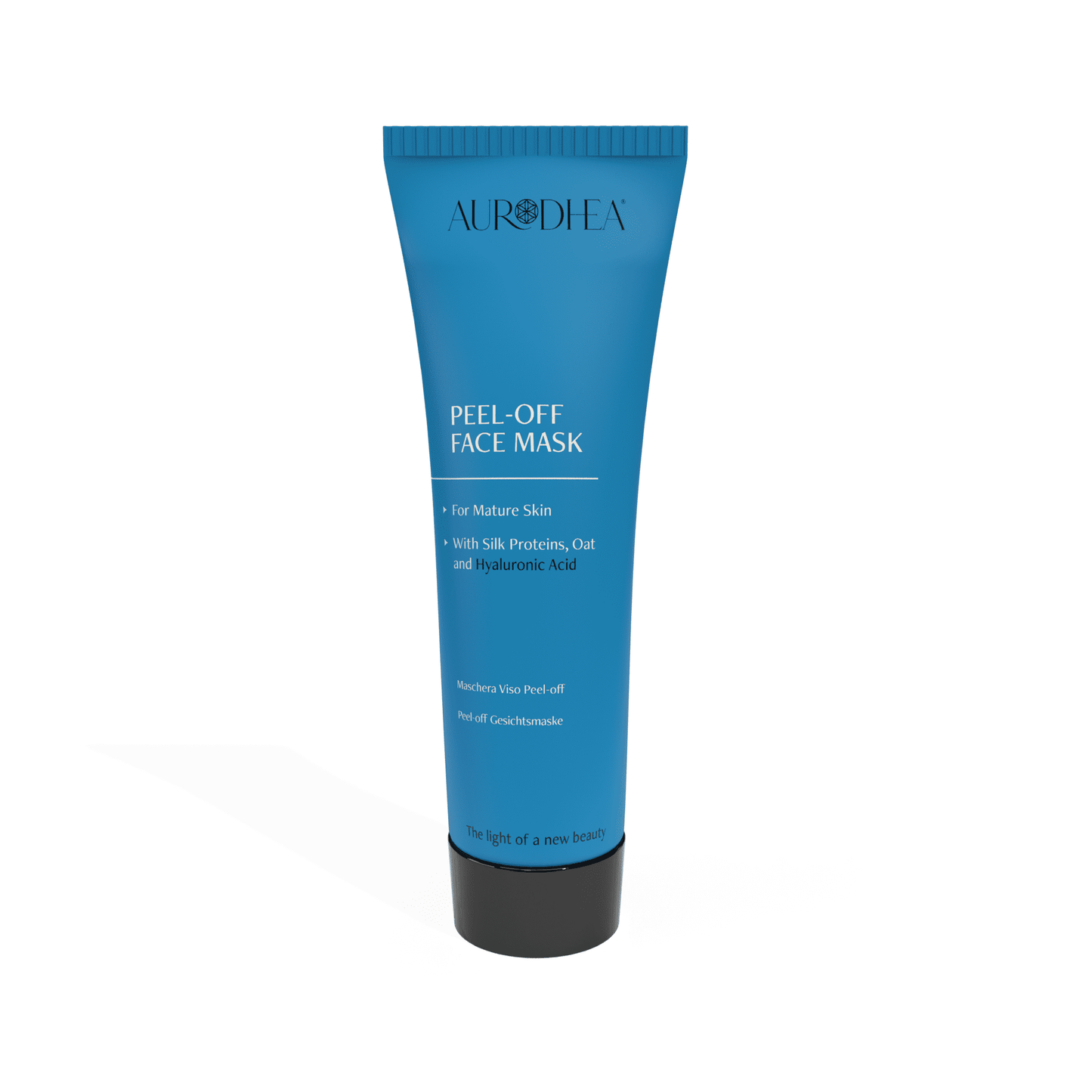 Aurodhea POM01B Peel-off Gesichtsmaske für reife Haut – 75 ml, Anti-Aging Maske mit Hyaluron, Rauhafer & Seidenprotein