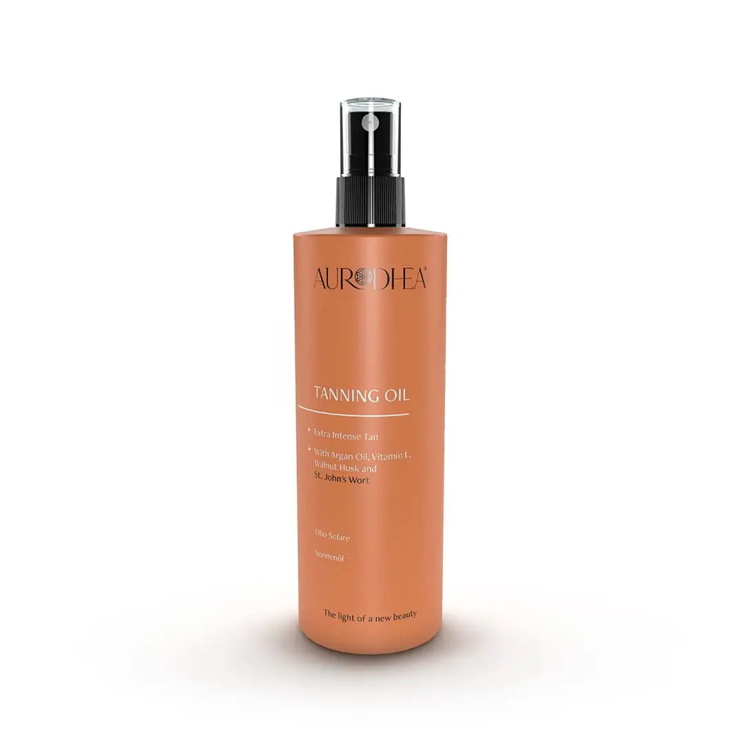 Aurodhea SOL04B Sonnenöl – 150 ml mit grüner Walnussschale & Johanniskraut für natürliche Bräune & gepflegte Haut