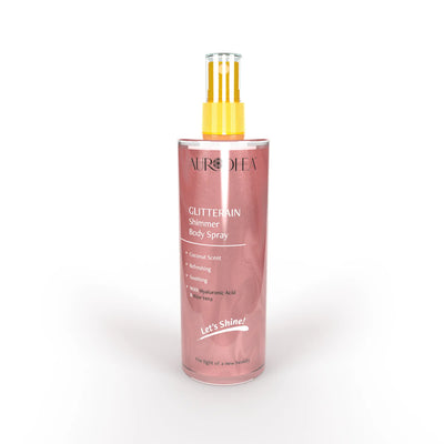Glitterain – Pink Shimmer Body Spray mit Kokosduft | 150 ml
