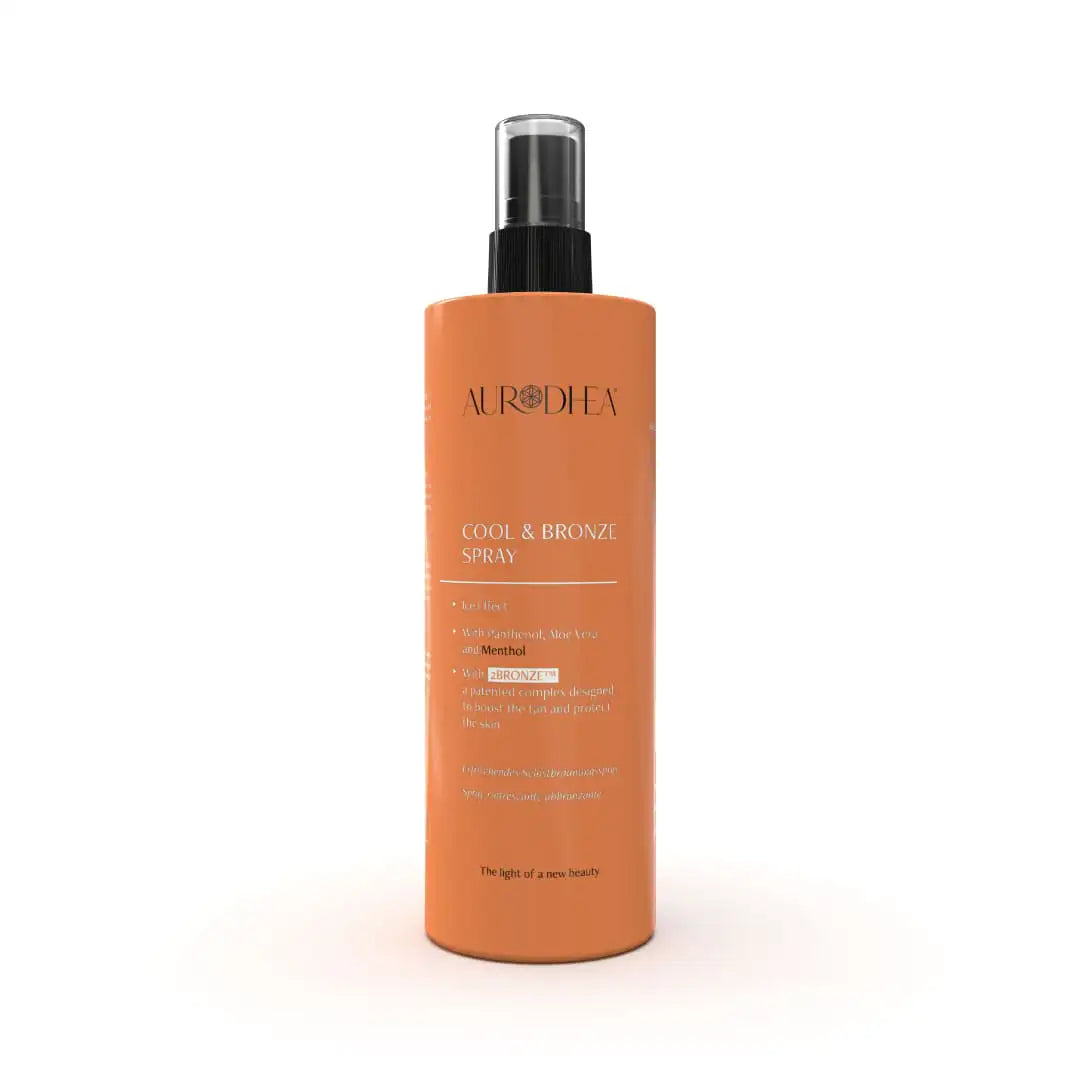 Aurodhea SOL25 Selbstbräunungsspray – 150 ml, mit 2BRONZE™, Menthol & Aloe Vera für goldene Bräune & erfrischte Sommerhaut