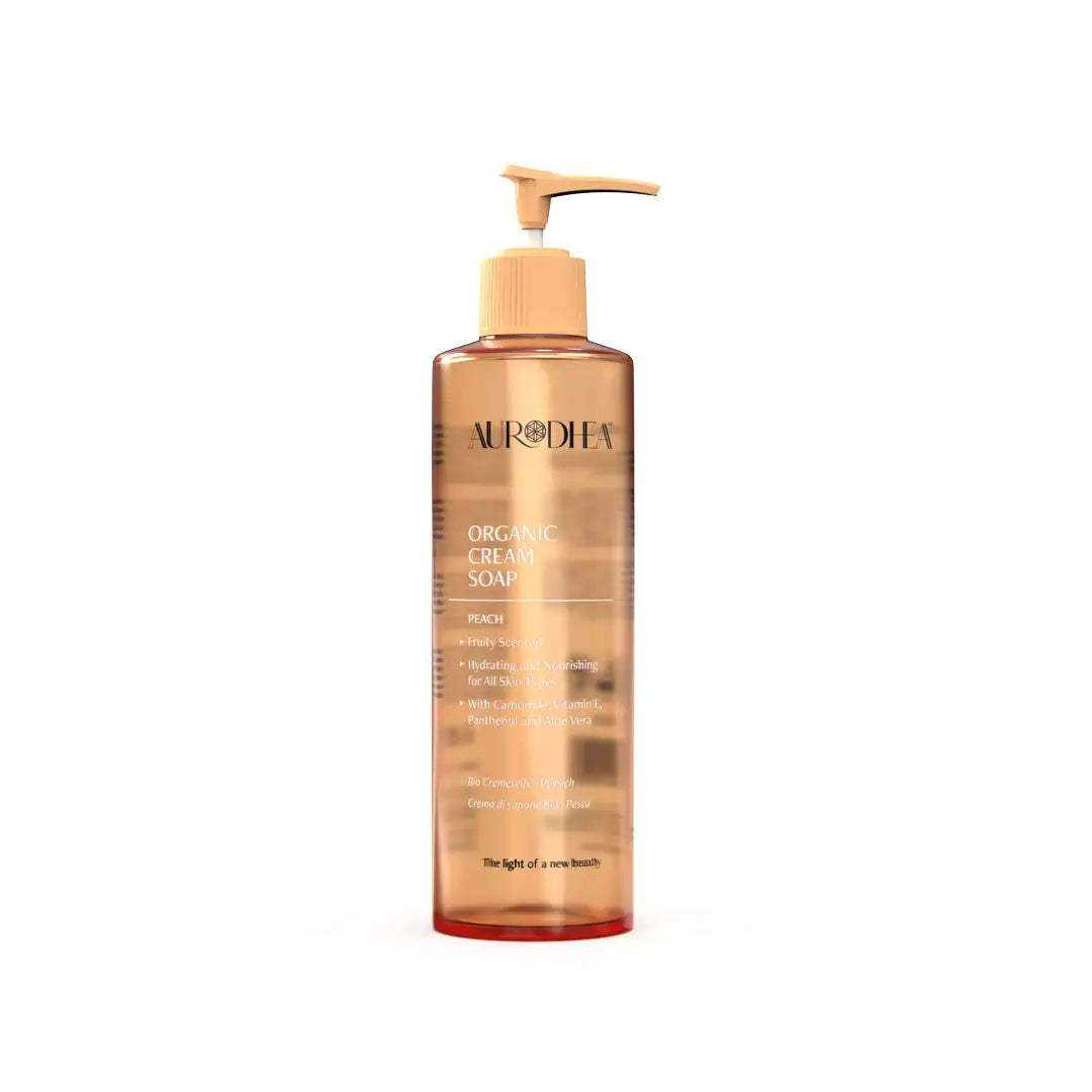 Aurodhea SP05B Cremeseife Pfirsich – 260 ml Pumpspender mit fruchtigem Duft & milder Reinigung