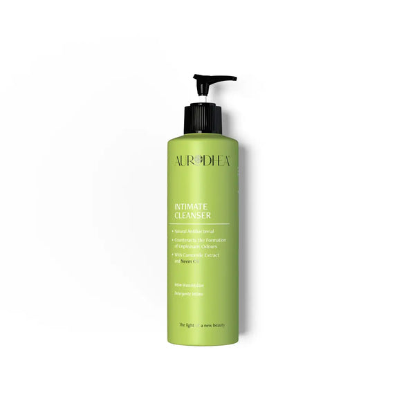 Aurodhea NM08B Intim-Waschlotion mit Neemöl – 260 ml sanfte Intimhygiene mit Aloe Vera & Kamille