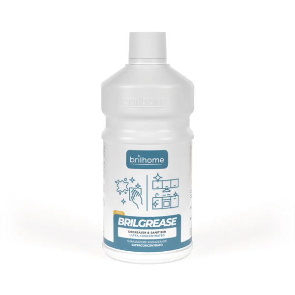 Brilhome Brilgrease BH0210 750 ml Flasche, hochkonzentrierter Fettlöser und Hygienereiniger ohne Ammoniak und Phosphate, HACCP-konform