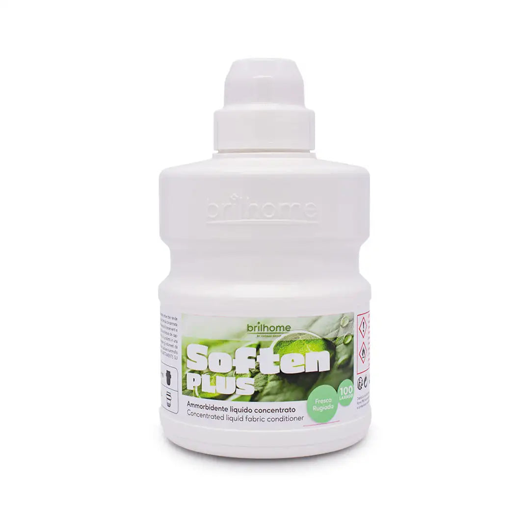 Brilhome Soften Plus Morgentau BH0014 – 500 ml, veganer Weichspüler mit langanhaltender Frische für weiche Textilien