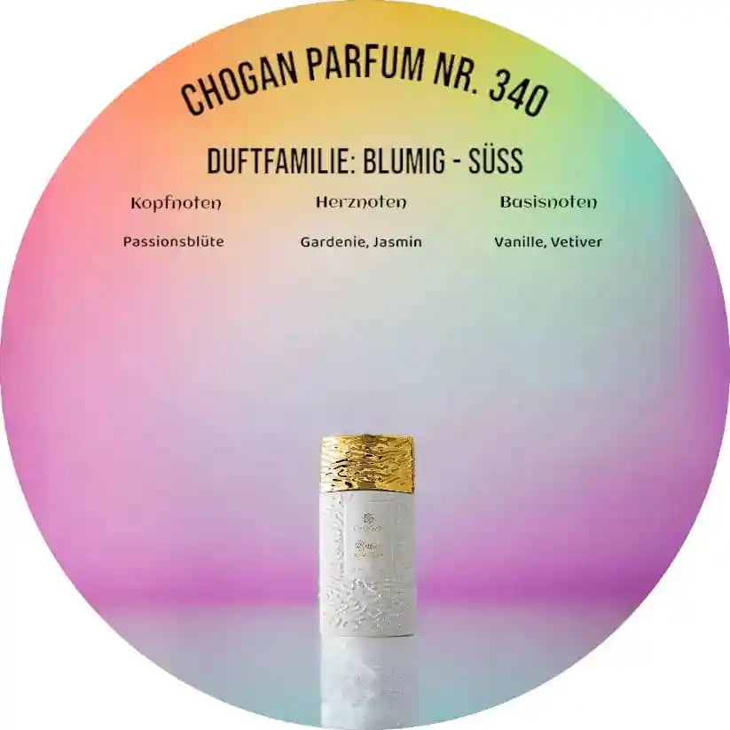 Choganparfum Olfazeta 340 – Exotisch-blumiger Duft mit Vanille & Jasmin, 35 ml Flakon