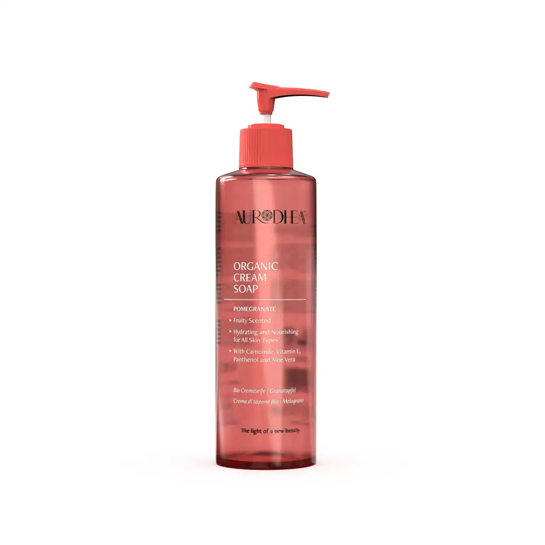 Aurodhea SP07B Cremeseife Granatapfel – 260 ml Pumpspender mit fruchtigem Duft
