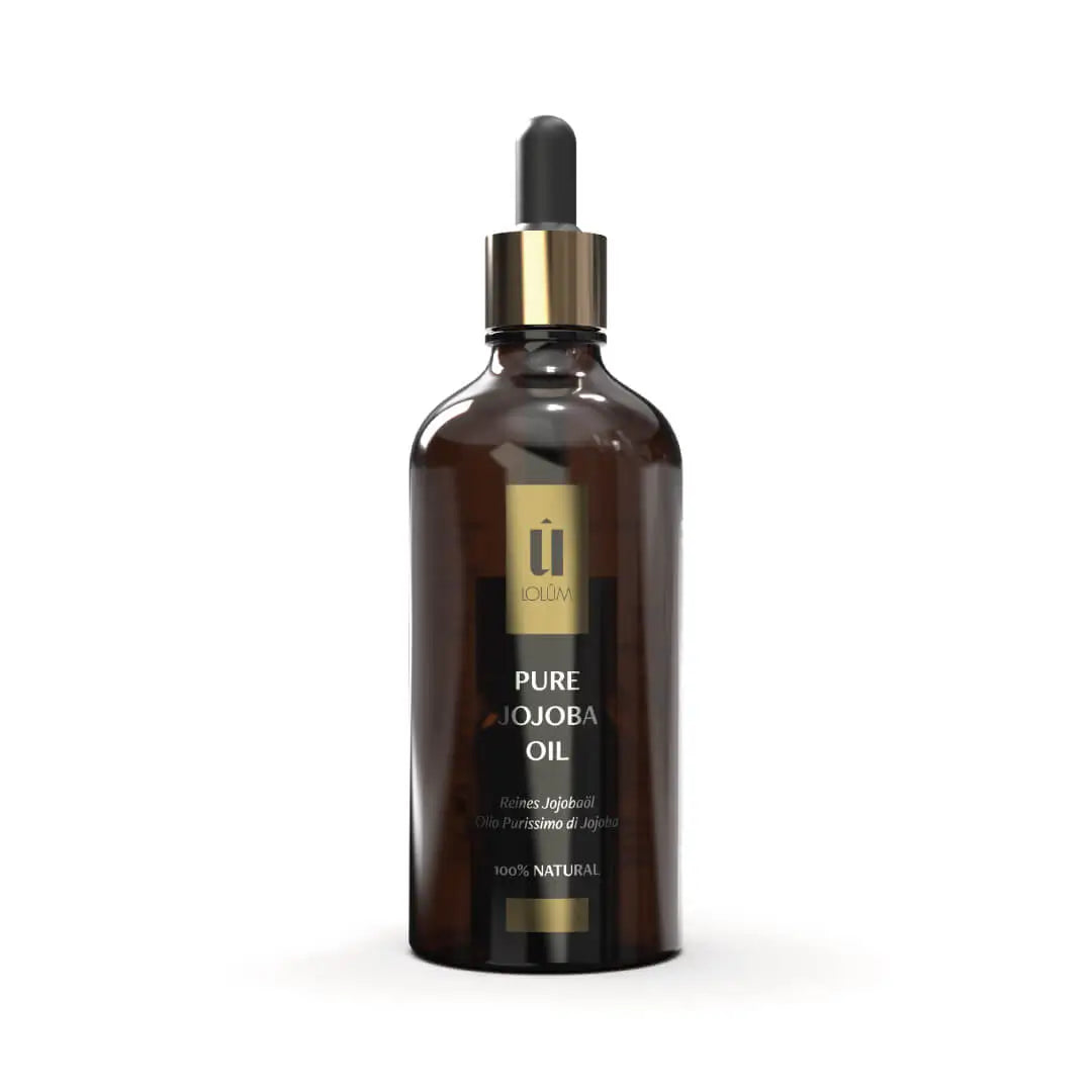 Lolüm Reines Jojobaöl U05B – 100 ml, feuchtigkeitsspendende Pflege für empfindliche Haut & Haare