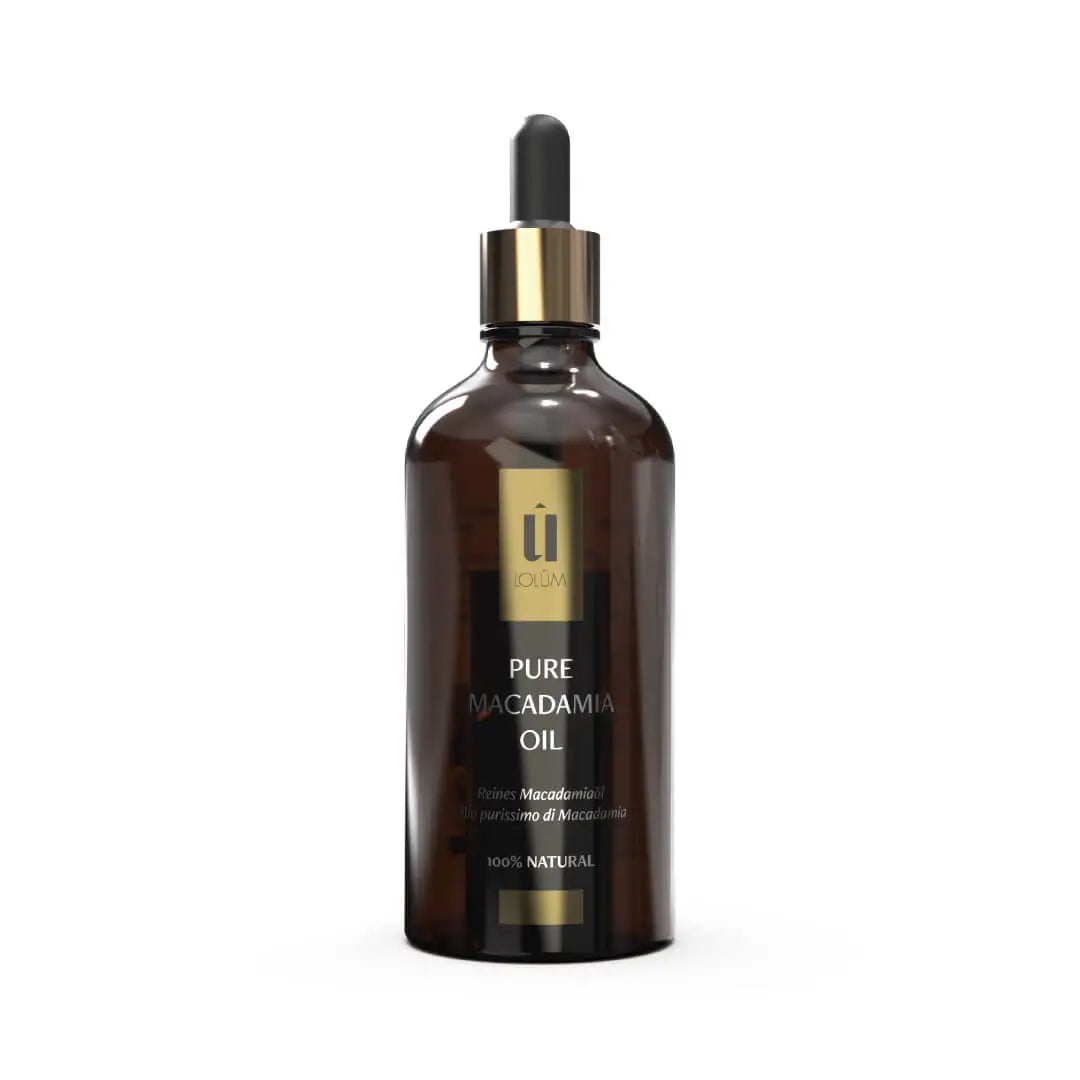 Lolüm Reines Macadamiaöl U03B – 100 ml, intensive Pflege für trockene Haut & strapaziertes Haar