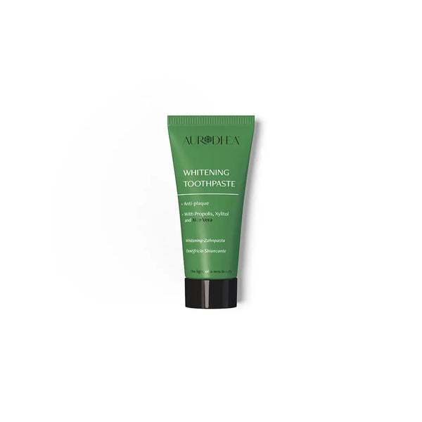 Aurodhea AL08B Whitening Zahnpasta – 30 ml Reisegröße, natürliche Aufhellung mit Aloe Vera & Propolis