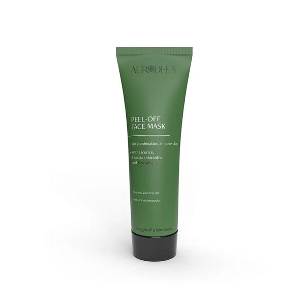 Aurodhea AL11B Peel-off-Maske mit Aloe Vera – 75 ml, für unreine Haut & Mischhaut mit Jasmin, Süßholz & Rosmarinextrakt