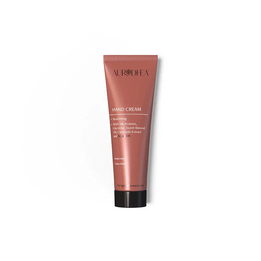 Aurodhea AR05B Handcreme mit Arganöl – 75 ml, Bio-Handpflege mit Seidenprotein & Mandelöl für trockene & empfindliche Hände