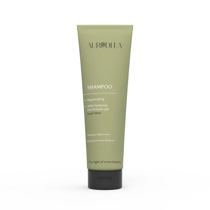 Aurodhea BV09B Shampoo mit Schneckenschleim – 250 ml, regenerierende Haarpflege mit Panthenol, Seidenprotein & Aloe Vera für empfindliche Kopfhaut
