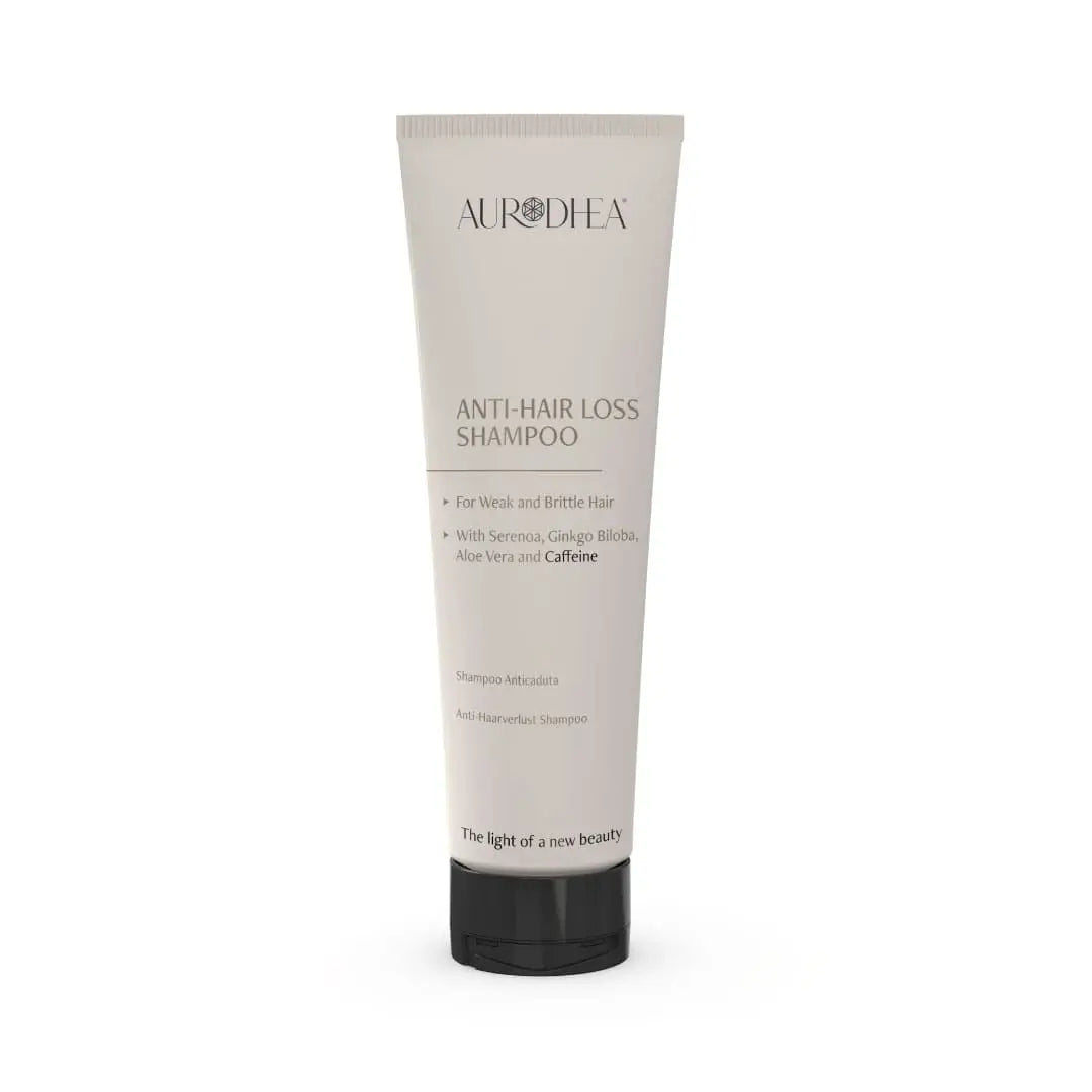 Aurodhea CAP12B Anti-Haarverlust Shampoo – 250 ml, mit Koffein, Sägepalme & Ginkgo für kräftigeres Haar bei Haarausfall