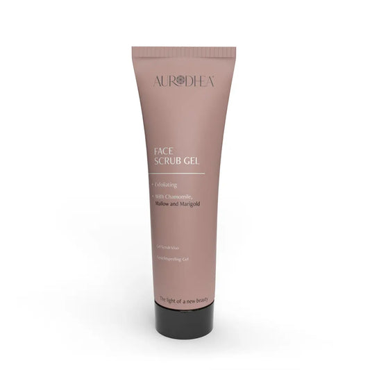Aurodhea CR09B Peeling Gel – 50 ml, sanftes Gesichtspeeling mit Mandel- & Haselnussschalen für glatte & geschmeidige Haut