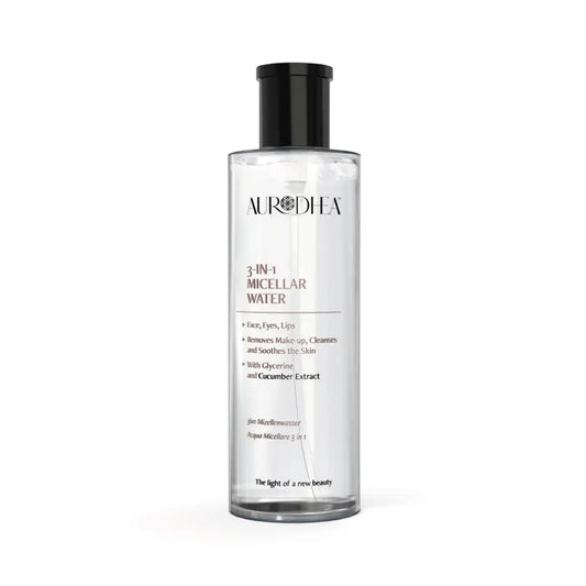 Aurodhea CR12B 3in1 Mizellenwasser – 250 ml, sanfte Reinigung & Make-up-Entferner für empfindliche Haut mit Gurkenextrakt & Glycerin