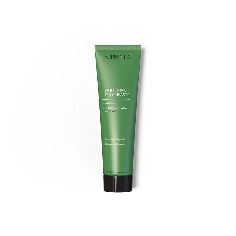 Aurodhea CR33B Whitening Zahnpasta – 115 ml, mit Aloe Vera & Propolis, fluoridfrei, aufhellend & entzündungshemmend