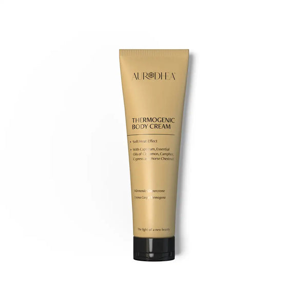 Aurodhea CR39B Wärmende Körpercreme – 150 ml, Anti-Cellulite mit milder Wärmewirkung, Capsicum & Zimtöl für straffere Haut