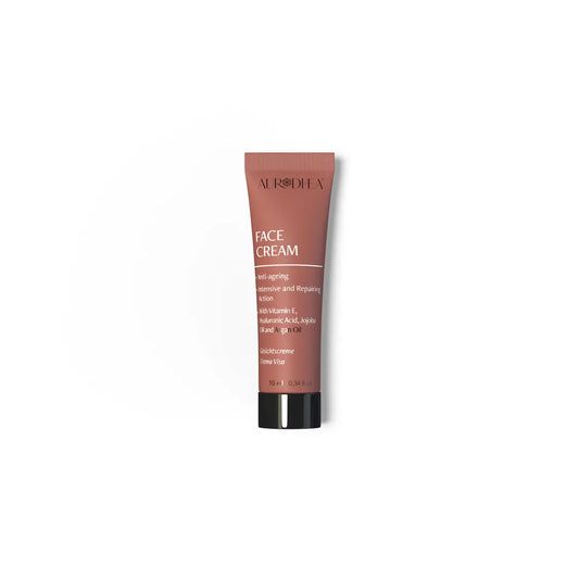 Aurodhea CU14B Gesichtscreme mit Arganöl – 10 ml, Anti-Aging-Pflege mit Hyaluron, Vitamin E & Aloe Vera für reife & empfindliche Haut