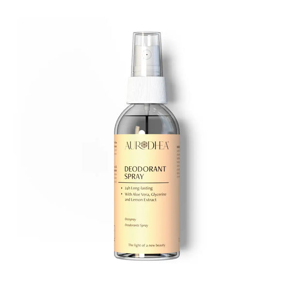 Aurodhea DEOS04B Deospray – 80 ml, 24h Schutz mit Aloe Vera & Zitronenextrakt, hautfreundlich & erfrischend