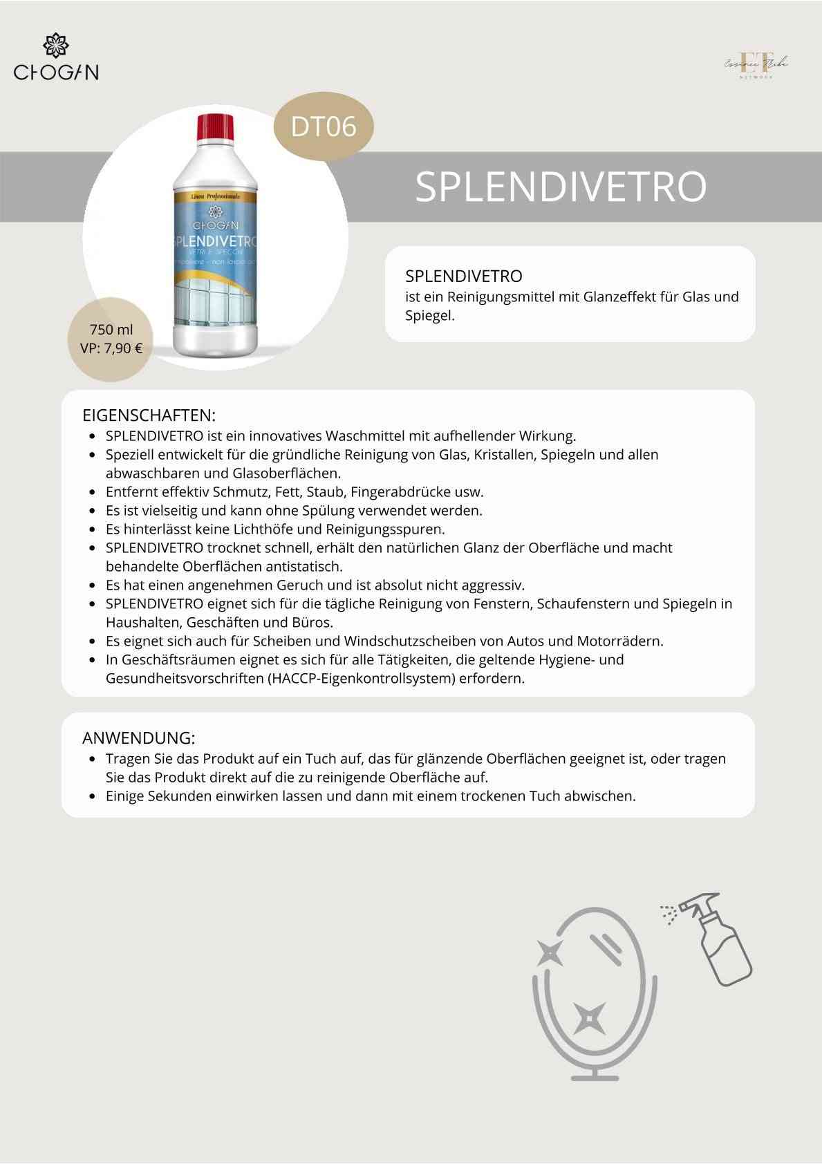 Splendivetro – glass cleaner