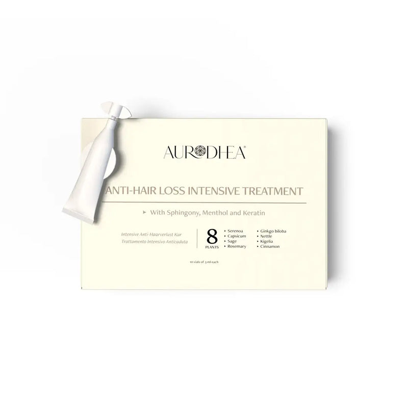 Aurodhea FA01B Intensive Anti-Haarverlust Kur – 3 ml, pflanzliche Kur gegen Haarausfall mit Sphingony & 8 Pflanzenextrakten