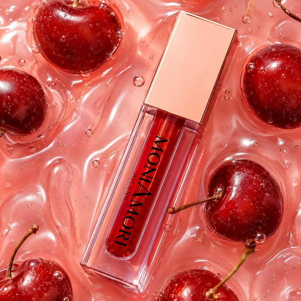 MoniAmori Juicy Oil Black Cherry | Feuchtigkeitsspendendes Lippenöl mit Wet-Look-Glanz - Chogan Parfum