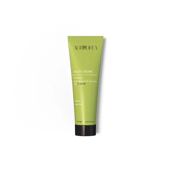 Aurodhea NM05B Fußcreme mit Neemöl – 75 ml, antibakteriell & regenerierend mit Aloe Vera für beanspruchte Füße
