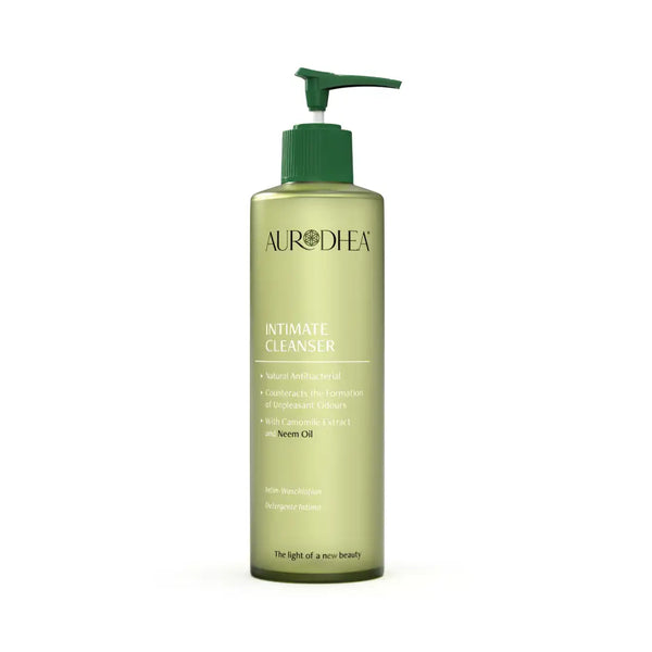 Aurodhea NM08B Intim-Waschlotion mit Neemöl – 260 ml, antibakteriell & beruhigend mit Aloe Vera & Kamille