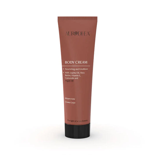 Aurodhea AR01B Bio-Körpercreme mit Arganöl – 150 ml, intensive Pflege bei Cellulite & empfindlicher Haut mit Kamille, Vitamin E & Sheabutter