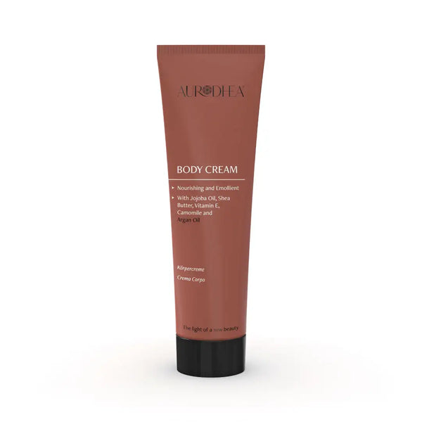 Aurodhea AR01B Bio-Körpercreme mit Arganöl – 150 ml, intensive Pflege bei Cellulite & empfindlicher Haut mit Kamille, Vitamin E & Sheabutter