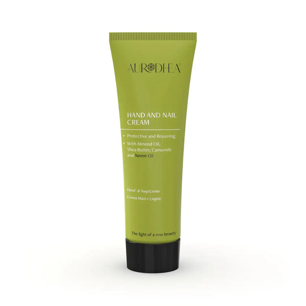 Aurodhea NM04B Hand- & Nagelcreme mit Neemöl – 75 ml mit Shea Butter & Kamille für starke Nägel & geschützte Haut