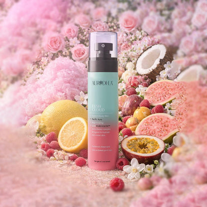 Aurodhea Lush Cloud SBM002 Pacific Aura – Body Mist umgeben von Himbeeren, Passionsfrucht, Guave, Zitrone und Kokosnuss – blumig-fruchtige Duftnoten