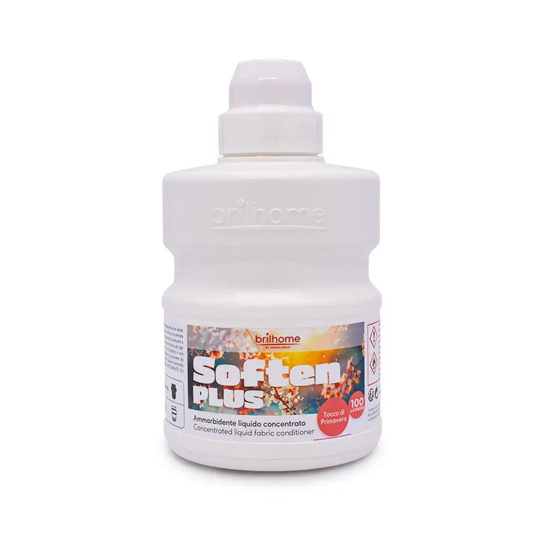 Brilhome Soften Plus Hauch des Frühlings BH0009 – 500 ml, veganer Weichspüler für frühlingshafte Frische & weiche Textilien