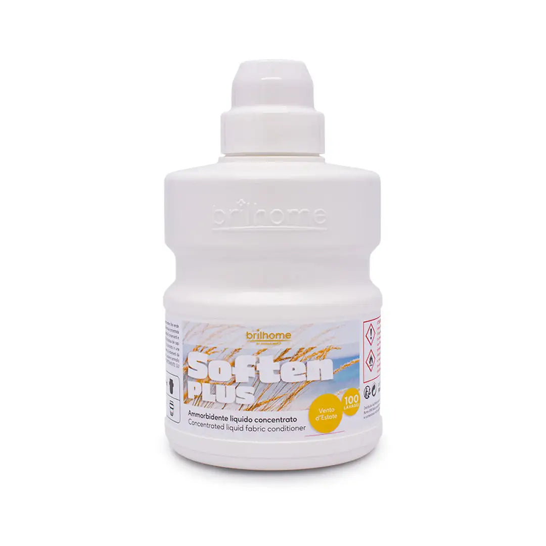 Brilhome Soften Plus Sommerbrise BH0013 – 500 ml, veganer Weichspüler mit langanhaltender Sommerfrische für weiche Textilien