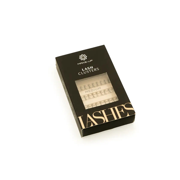 Chogan Lash Clusters Medium ELS06 künstliche Wimpernbüschel schwarze Verpackung Frontansicht