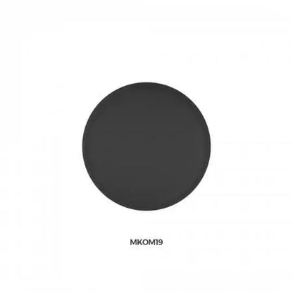 Chogan MATTE Kompakt-Lidschatten Black MKOM19 Detailansicht der dunkelgrauen/anthrazitfarbenen weichen Textur