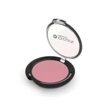 Chogan MATTE Kompakt-Lidschatten Elegant Rose MKOM20 geöffnete Dose mit rosafarbenem/pinkfarbenem Lidschatten
