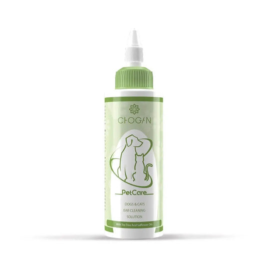 Chogan Ohrenreiniger AN03 – 100 ml, sanfte Reinigung für Hunde- & Katzenohren mit Teebaumöl & Mandelöl