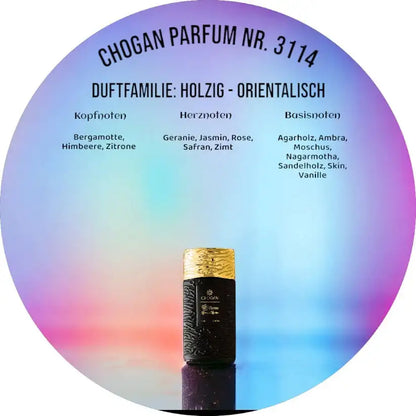 Chogan Parfum 3114 – 35 ml – Holzig-orientalischer Duft aus der Chogan Kollektion