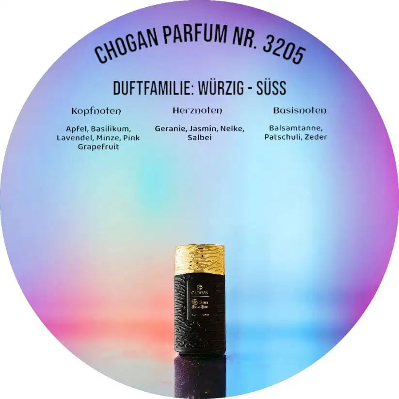 Chogan Parfum Nr. 3205 – 35 ml – Kompakter Herrenduft – Würzig und maskulin