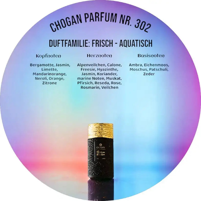 Chogan Parfum Nr. 302 - Exquisiter Duft für Herren