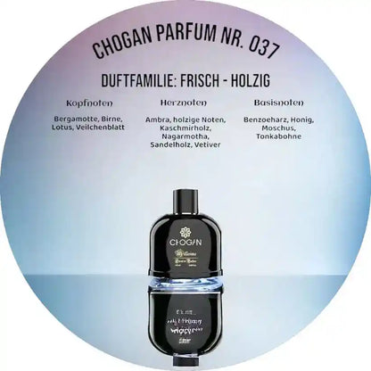 Chogan Parfum Olfazeta 037 – Frisch-holziger Herrenduft, 100 ml Flakon
