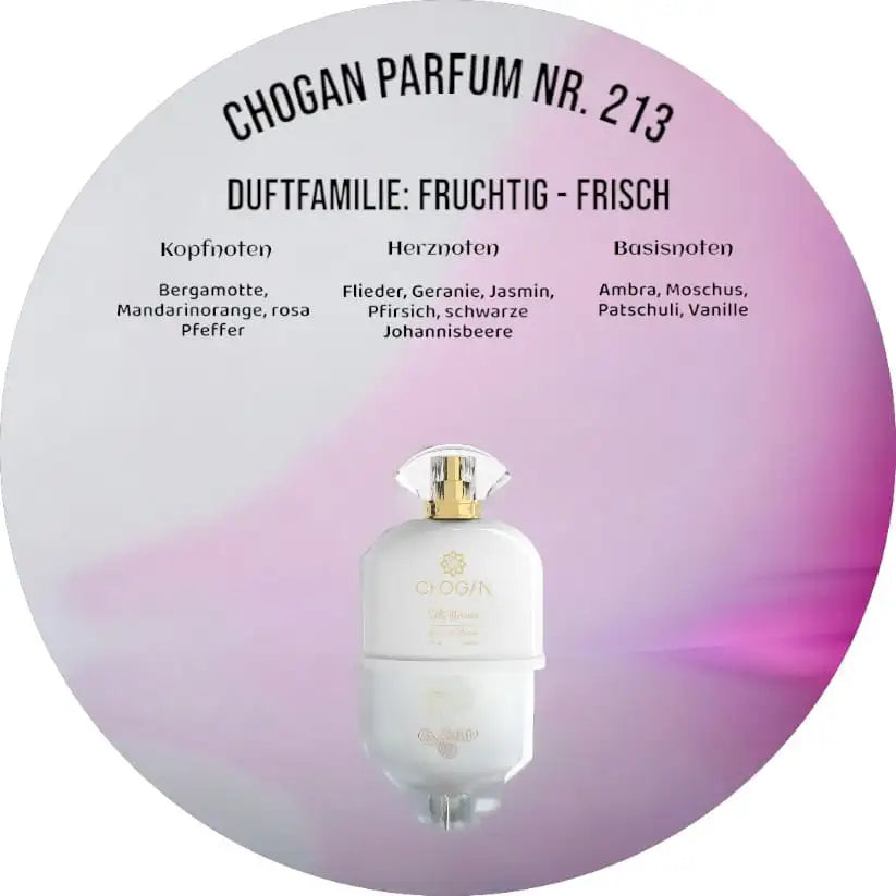 Chogan Parfum Olfazeta 213 – Fruchtig-frischer Damenduft, 100 ml Flakon