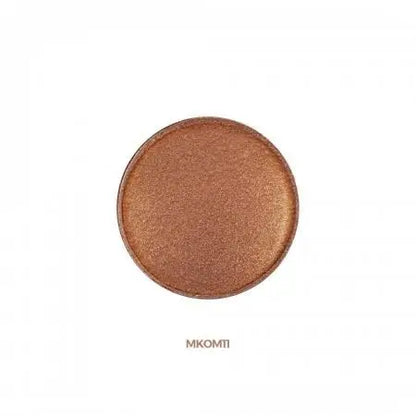 Chogan SHIMMER Kompakt-Lidschatten Bronze MKOM11 Detailansicht der bronzefarbenen/braunen cremigen Textur