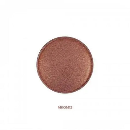 Chogan SHIMMER Kompakt-Lidschatten Copper MKOM13 Detailansicht der rotbraunen/kupferfarbenen cremigen Textur